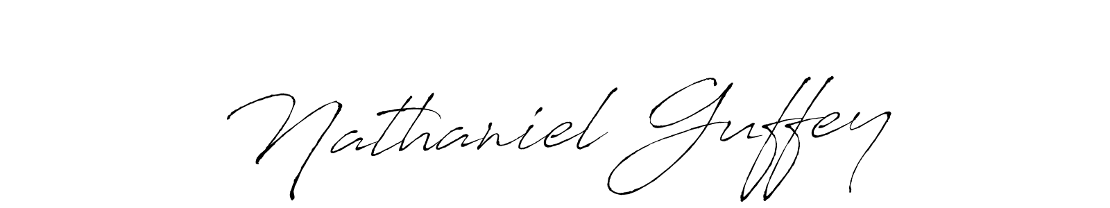 How to make Nathaniel Guffey name signature. Use Antro_Vectra style for creating short signs online. This is the latest handwritten sign. Nathaniel Guffey signature style 6 images and pictures png