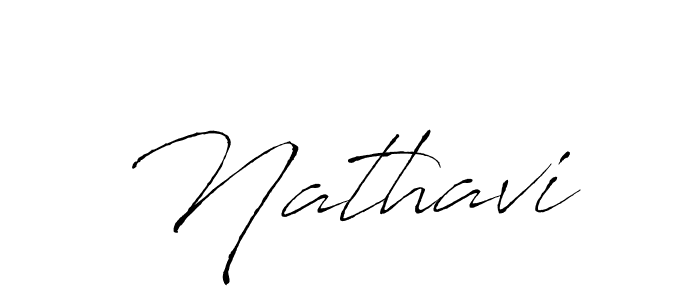 Make a beautiful signature design for name Nathavi. With this signature (Antro_Vectra) style, you can create a handwritten signature for free. Nathavi signature style 6 images and pictures png