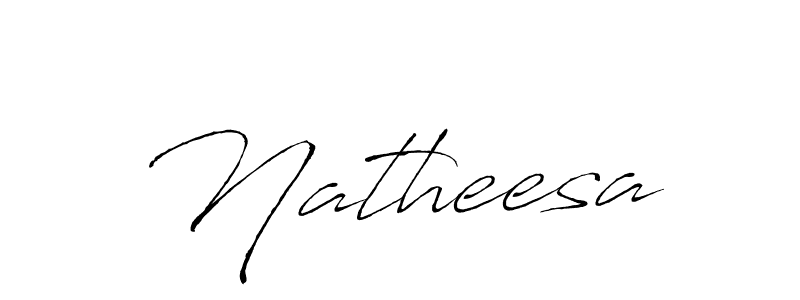 How to make Natheesa signature? Antro_Vectra is a professional autograph style. Create handwritten signature for Natheesa name. Natheesa signature style 6 images and pictures png