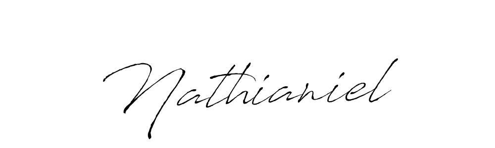 Make a beautiful signature design for name Nathianiel. With this signature (Antro_Vectra) style, you can create a handwritten signature for free. Nathianiel signature style 6 images and pictures png