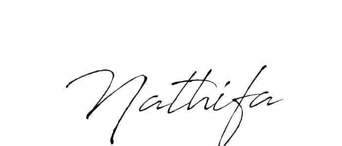 How to make Nathifa name signature. Use Antro_Vectra style for creating short signs online. This is the latest handwritten sign. Nathifa signature style 6 images and pictures png