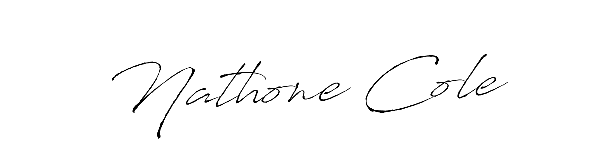 Create a beautiful signature design for name Nathone Cole. With this signature (Antro_Vectra) fonts, you can make a handwritten signature for free. Nathone Cole signature style 6 images and pictures png