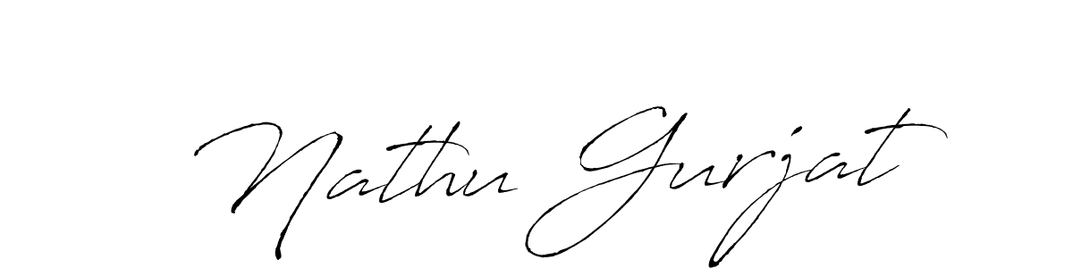 Nathu Gurjat stylish signature style. Best Handwritten Sign (Antro_Vectra) for my name. Handwritten Signature Collection Ideas for my name Nathu Gurjat. Nathu Gurjat signature style 6 images and pictures png