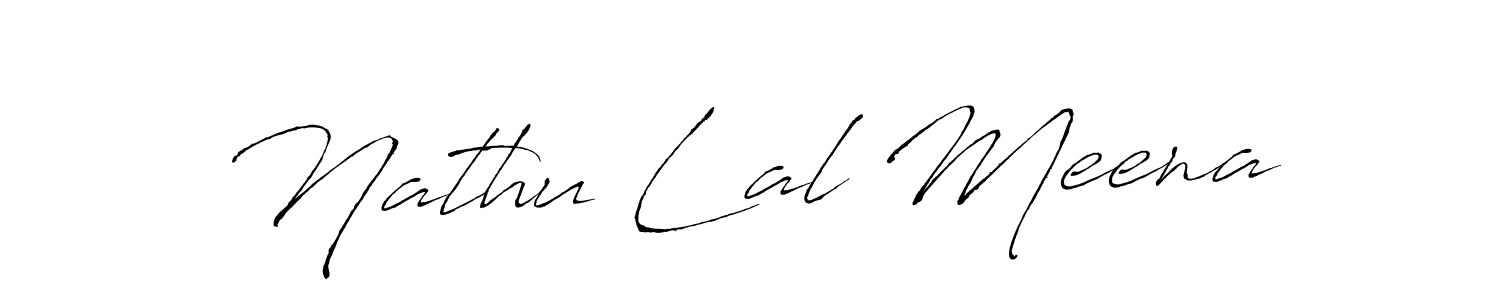 Make a beautiful signature design for name Nathu Lal Meena. Use this online signature maker to create a handwritten signature for free. Nathu Lal Meena signature style 6 images and pictures png