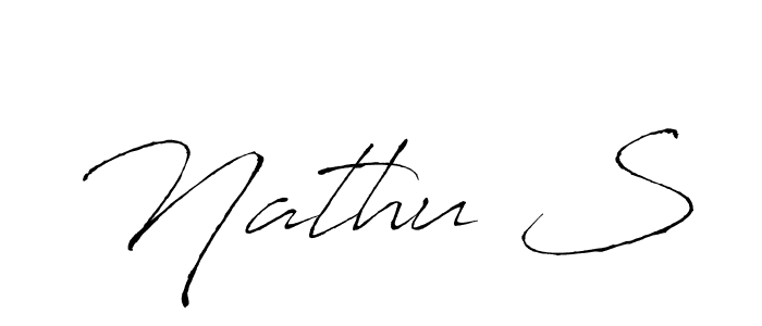 How to Draw Nathu S signature style? Antro_Vectra is a latest design signature styles for name Nathu S. Nathu S signature style 6 images and pictures png