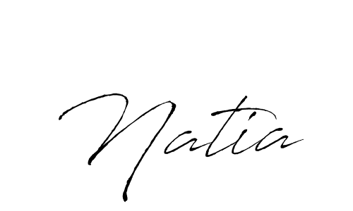 Use a signature maker to create a handwritten signature online. With this signature software, you can design (Antro_Vectra) your own signature for name Natia. Natia signature style 6 images and pictures png