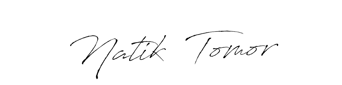 Here are the top 10 professional signature styles for the name Natik  Tomor. These are the best autograph styles you can use for your name. Natik  Tomor signature style 6 images and pictures png