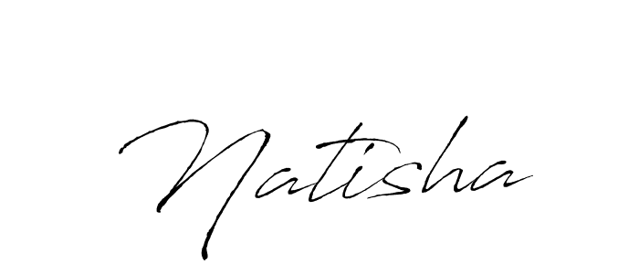 The best way (Antro_Vectra) to make a short signature is to pick only two or three words in your name. The name Natisha include a total of six letters. For converting this name. Natisha signature style 6 images and pictures png