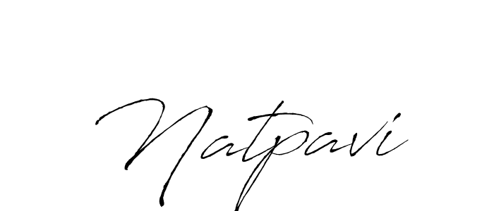 Design your own signature with our free online signature maker. With this signature software, you can create a handwritten (Antro_Vectra) signature for name Natpavi. Natpavi signature style 6 images and pictures png