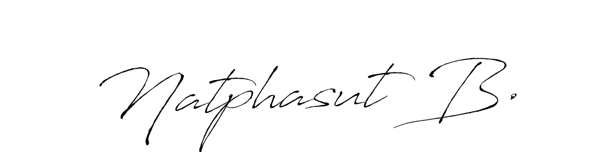 Make a beautiful signature design for name Natphasut B.. With this signature (Antro_Vectra) style, you can create a handwritten signature for free. Natphasut B. signature style 6 images and pictures png