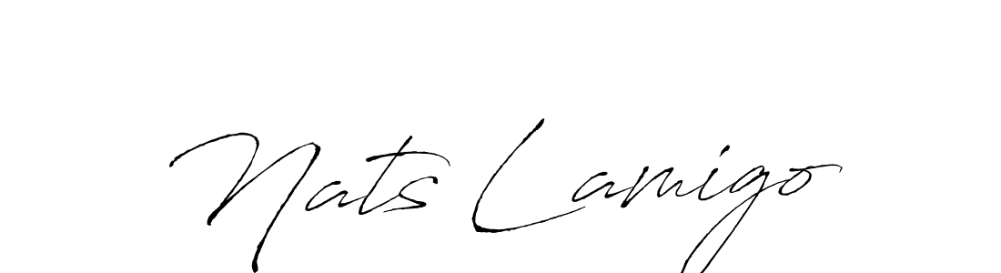 This is the best signature style for the Nats Lamigo name. Also you like these signature font (Antro_Vectra). Mix name signature. Nats Lamigo signature style 6 images and pictures png