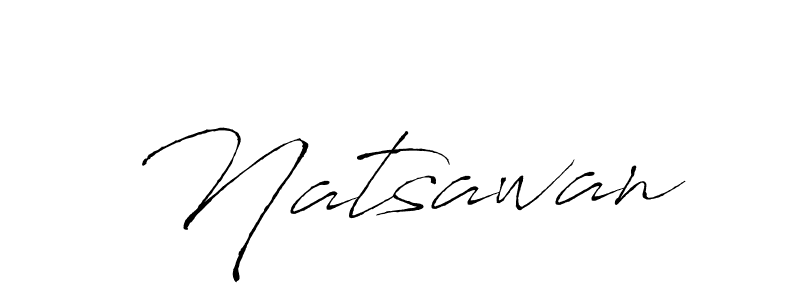 Design your own signature with our free online signature maker. With this signature software, you can create a handwritten (Antro_Vectra) signature for name Natsawan. Natsawan signature style 6 images and pictures png