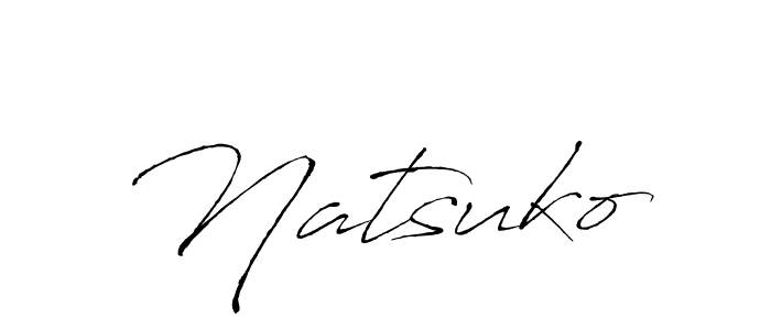 Use a signature maker to create a handwritten signature online. With this signature software, you can design (Antro_Vectra) your own signature for name Natsuko. Natsuko signature style 6 images and pictures png