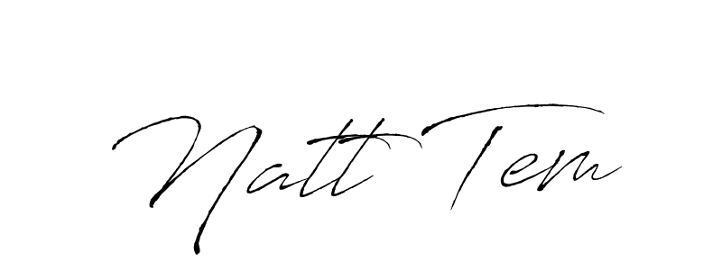 Make a beautiful signature design for name Natt Tem. Use this online signature maker to create a handwritten signature for free. Natt Tem signature style 6 images and pictures png