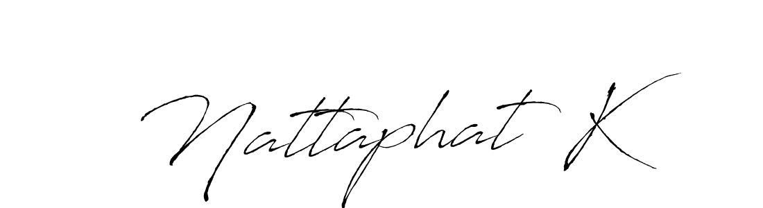 Make a beautiful signature design for name Nattaphat K. With this signature (Antro_Vectra) style, you can create a handwritten signature for free. Nattaphat K signature style 6 images and pictures png
