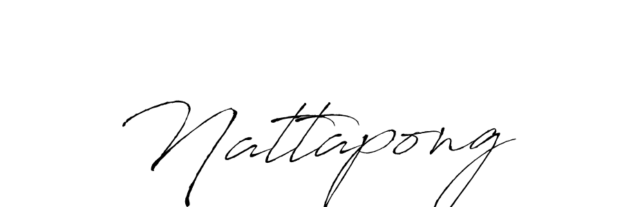 Design your own signature with our free online signature maker. With this signature software, you can create a handwritten (Antro_Vectra) signature for name Nattapong. Nattapong signature style 6 images and pictures png