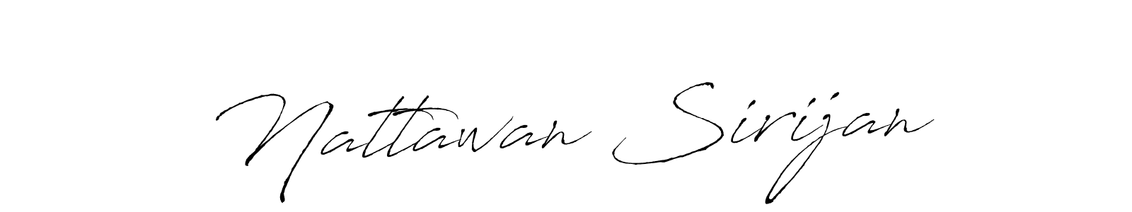 Make a short Nattawan Sirijan signature style. Manage your documents anywhere anytime using Antro_Vectra. Create and add eSignatures, submit forms, share and send files easily. Nattawan Sirijan signature style 6 images and pictures png