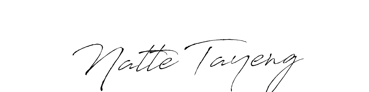You should practise on your own different ways (Antro_Vectra) to write your name (Natte Tayeng) in signature. don't let someone else do it for you. Natte Tayeng signature style 6 images and pictures png