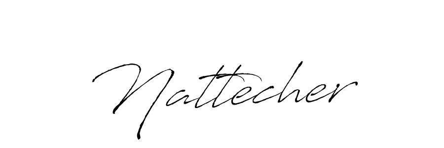 Also we have Nattecher name is the best signature style. Create professional handwritten signature collection using Antro_Vectra autograph style. Nattecher signature style 6 images and pictures png