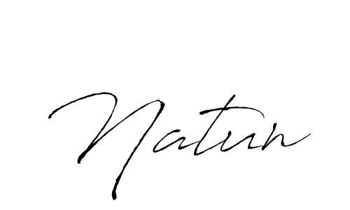 How to make Natun name signature. Use Antro_Vectra style for creating short signs online. This is the latest handwritten sign. Natun signature style 6 images and pictures png