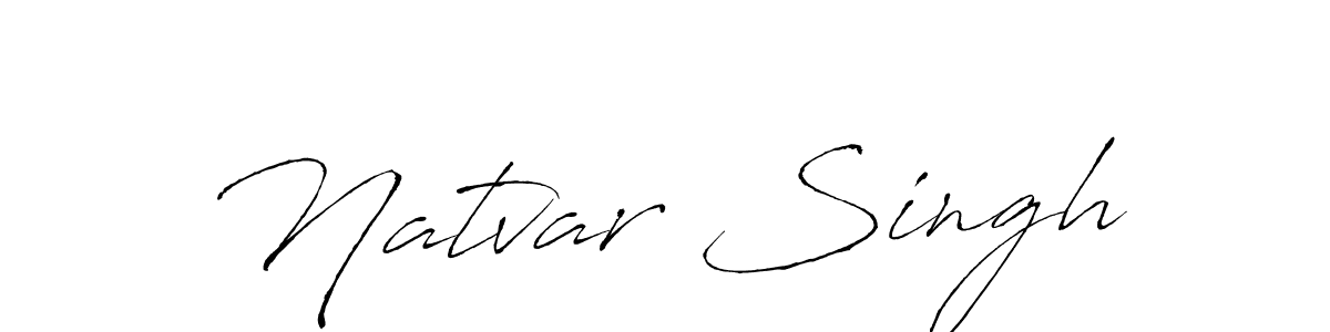 Create a beautiful signature design for name Natvar Singh. With this signature (Antro_Vectra) fonts, you can make a handwritten signature for free. Natvar Singh signature style 6 images and pictures png