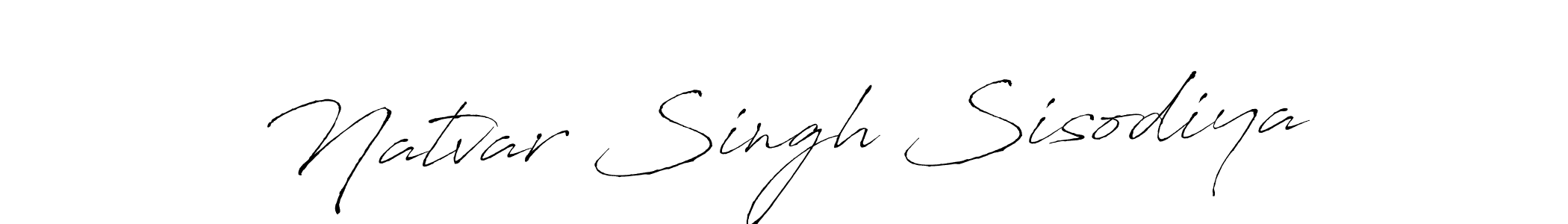 Natvar Singh Sisodiya stylish signature style. Best Handwritten Sign (Antro_Vectra) for my name. Handwritten Signature Collection Ideas for my name Natvar Singh Sisodiya. Natvar Singh Sisodiya signature style 6 images and pictures png