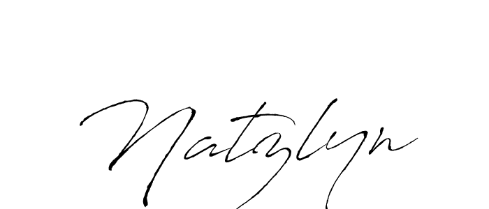 Design your own signature with our free online signature maker. With this signature software, you can create a handwritten (Antro_Vectra) signature for name Natzlyn. Natzlyn signature style 6 images and pictures png