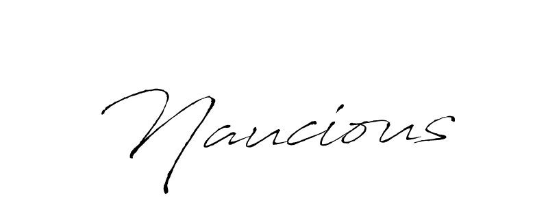 Use a signature maker to create a handwritten signature online. With this signature software, you can design (Antro_Vectra) your own signature for name Naucious. Naucious signature style 6 images and pictures png