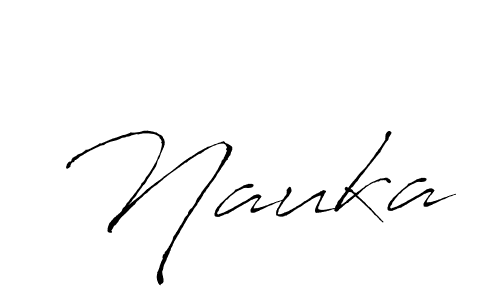 How to make Nauka name signature. Use Antro_Vectra style for creating short signs online. This is the latest handwritten sign. Nauka signature style 6 images and pictures png