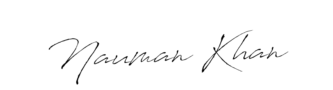 Create a beautiful signature design for name Nauman Khan. With this signature (Antro_Vectra) fonts, you can make a handwritten signature for free. Nauman Khan signature style 6 images and pictures png