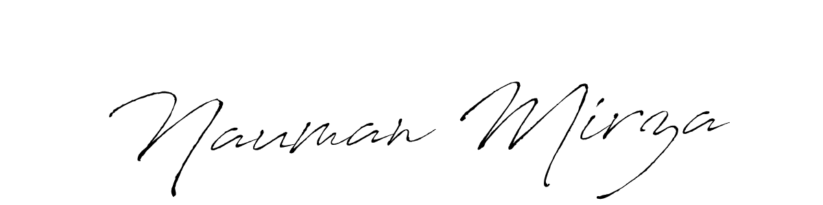 How to make Nauman Mirza name signature. Use Antro_Vectra style for creating short signs online. This is the latest handwritten sign. Nauman Mirza signature style 6 images and pictures png