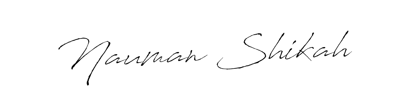 Also we have Nauman Shikah name is the best signature style. Create professional handwritten signature collection using Antro_Vectra autograph style. Nauman Shikah signature style 6 images and pictures png