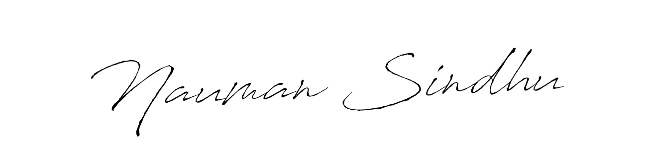 How to make Nauman Sindhu signature? Antro_Vectra is a professional autograph style. Create handwritten signature for Nauman Sindhu name. Nauman Sindhu signature style 6 images and pictures png