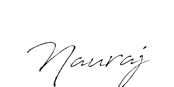 How to make Nauraj signature? Antro_Vectra is a professional autograph style. Create handwritten signature for Nauraj name. Nauraj signature style 6 images and pictures png