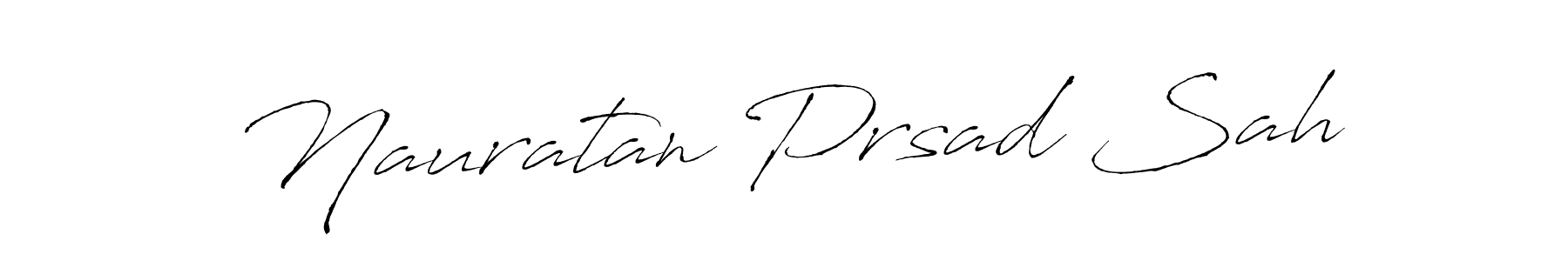Nauratan Prsad Sah stylish signature style. Best Handwritten Sign (Antro_Vectra) for my name. Handwritten Signature Collection Ideas for my name Nauratan Prsad Sah. Nauratan Prsad Sah signature style 6 images and pictures png