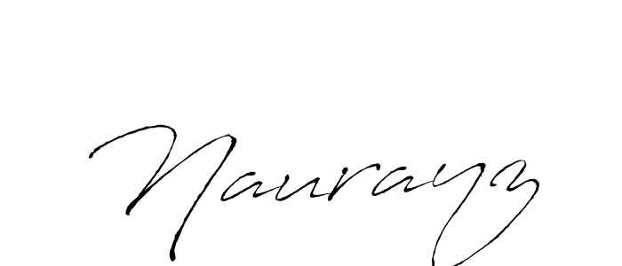 How to make Naurayz signature? Antro_Vectra is a professional autograph style. Create handwritten signature for Naurayz name. Naurayz signature style 6 images and pictures png