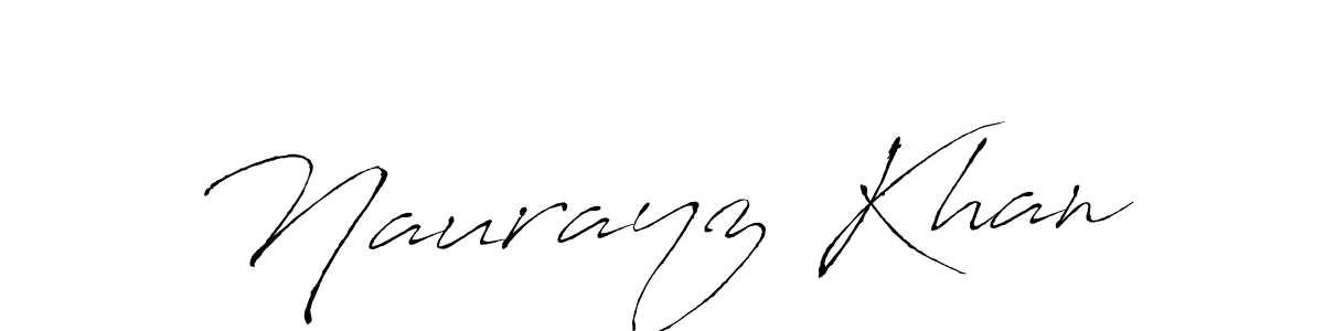 How to make Naurayz Khan name signature. Use Antro_Vectra style for creating short signs online. This is the latest handwritten sign. Naurayz Khan signature style 6 images and pictures png