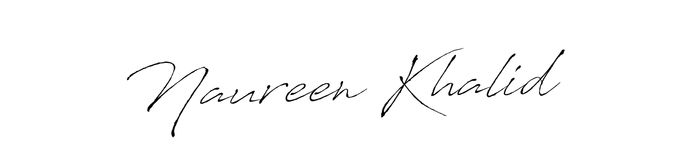 Create a beautiful signature design for name Naureen Khalid. With this signature (Antro_Vectra) fonts, you can make a handwritten signature for free. Naureen Khalid signature style 6 images and pictures png