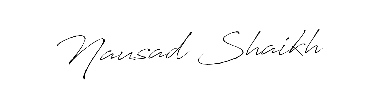 How to Draw Nausad Shaikh signature style? Antro_Vectra is a latest design signature styles for name Nausad Shaikh. Nausad Shaikh signature style 6 images and pictures png