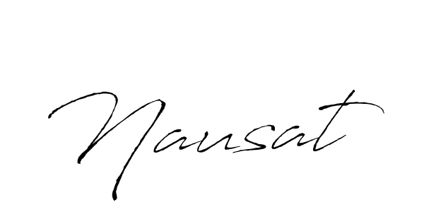 How to make Nausat signature? Antro_Vectra is a professional autograph style. Create handwritten signature for Nausat name. Nausat signature style 6 images and pictures png