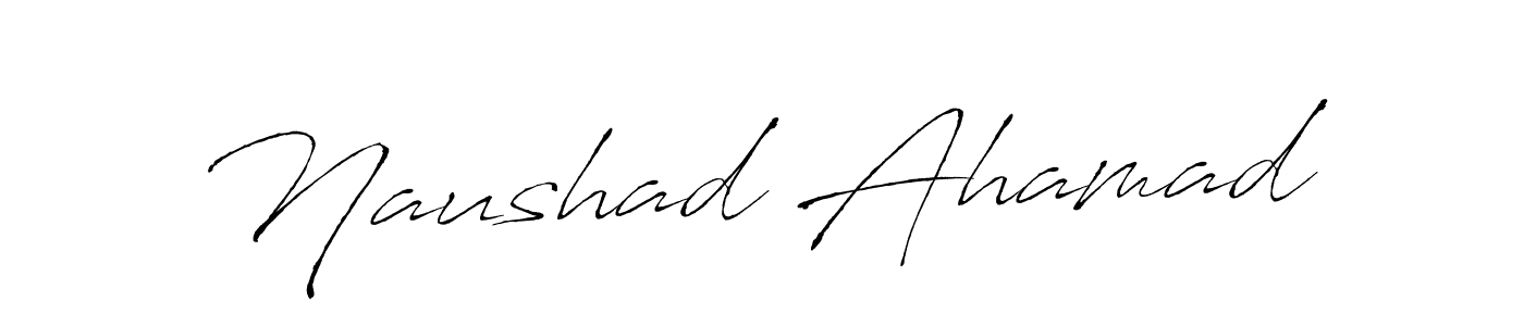 Design your own signature with our free online signature maker. With this signature software, you can create a handwritten (Antro_Vectra) signature for name Naushad Ahamad. Naushad Ahamad signature style 6 images and pictures png