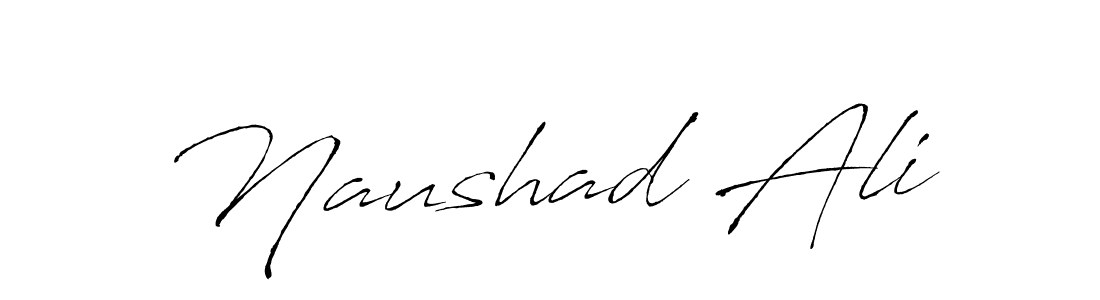Naushad Ali stylish signature style. Best Handwritten Sign (Antro_Vectra) for my name. Handwritten Signature Collection Ideas for my name Naushad Ali. Naushad Ali signature style 6 images and pictures png