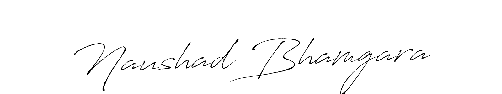 Design your own signature with our free online signature maker. With this signature software, you can create a handwritten (Antro_Vectra) signature for name Naushad Bhamgara. Naushad Bhamgara signature style 6 images and pictures png