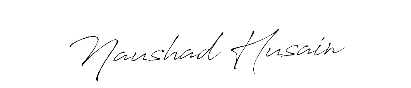 Make a beautiful signature design for name Naushad Husain. With this signature (Antro_Vectra) style, you can create a handwritten signature for free. Naushad Husain signature style 6 images and pictures png
