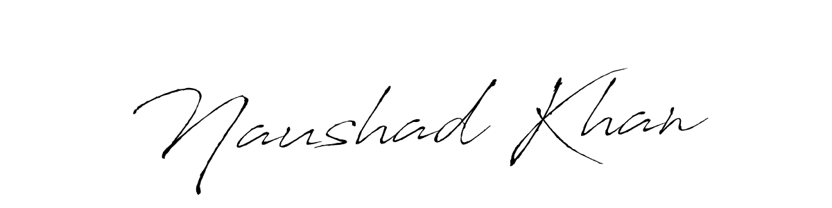 Create a beautiful signature design for name Naushad Khan. With this signature (Antro_Vectra) fonts, you can make a handwritten signature for free. Naushad Khan signature style 6 images and pictures png