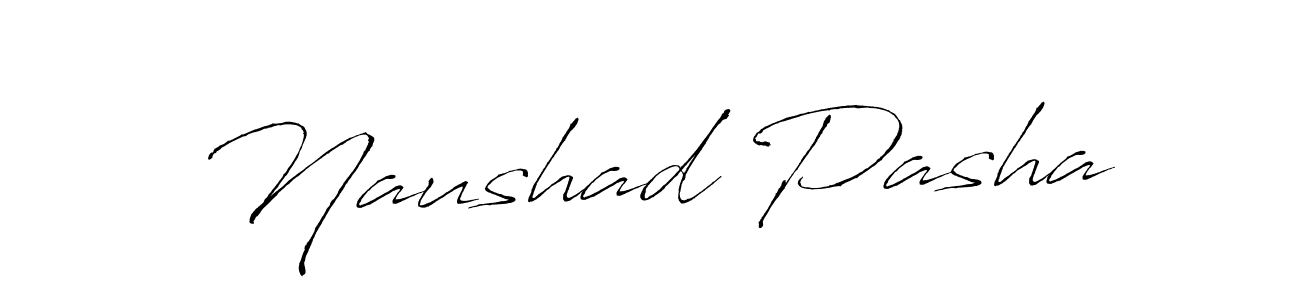 How to make Naushad Pasha name signature. Use Antro_Vectra style for creating short signs online. This is the latest handwritten sign. Naushad Pasha signature style 6 images and pictures png