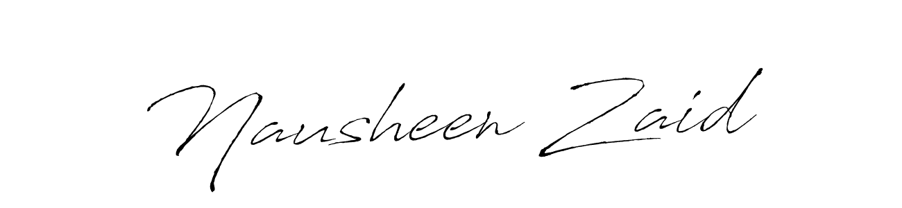 Similarly Antro_Vectra is the best handwritten signature design. Signature creator online .You can use it as an online autograph creator for name Nausheen Zaid. Nausheen Zaid signature style 6 images and pictures png