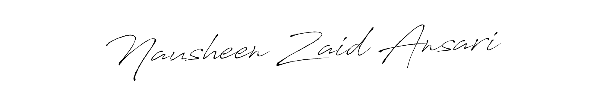 Also You can easily find your signature by using the search form. We will create Nausheen Zaid Ansari name handwritten signature images for you free of cost using Antro_Vectra sign style. Nausheen Zaid Ansari signature style 6 images and pictures png