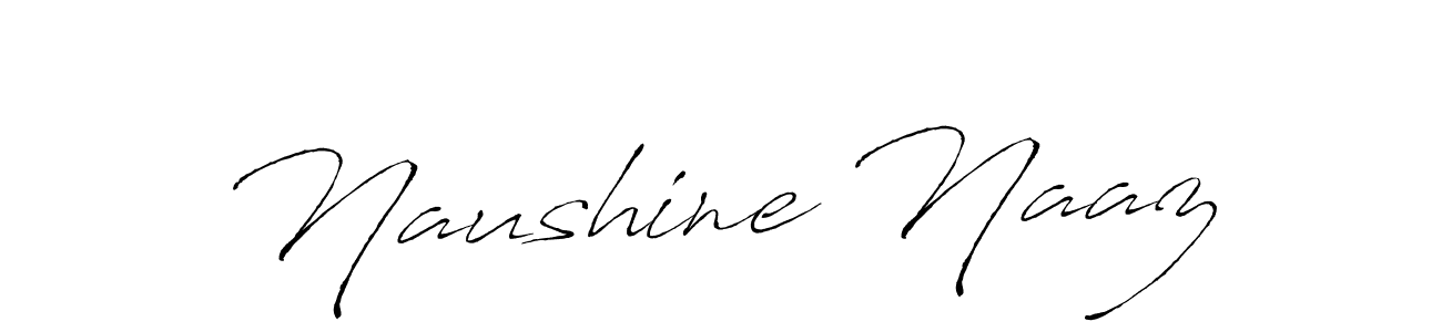 Use a signature maker to create a handwritten signature online. With this signature software, you can design (Antro_Vectra) your own signature for name Naushine Naaz. Naushine Naaz signature style 6 images and pictures png