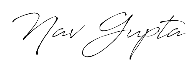 Design your own signature with our free online signature maker. With this signature software, you can create a handwritten (Antro_Vectra) signature for name Nav Gupta. Nav Gupta signature style 6 images and pictures png